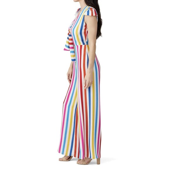 COLOR ME COURTNEY Sheree Colorful Striped Jumpsuit SIZE 6 - Picture 2 of 11